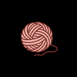 Pink yarn ball